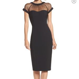 Illusion Yoke Crepe Sheath Dress
MAGGY LONDON